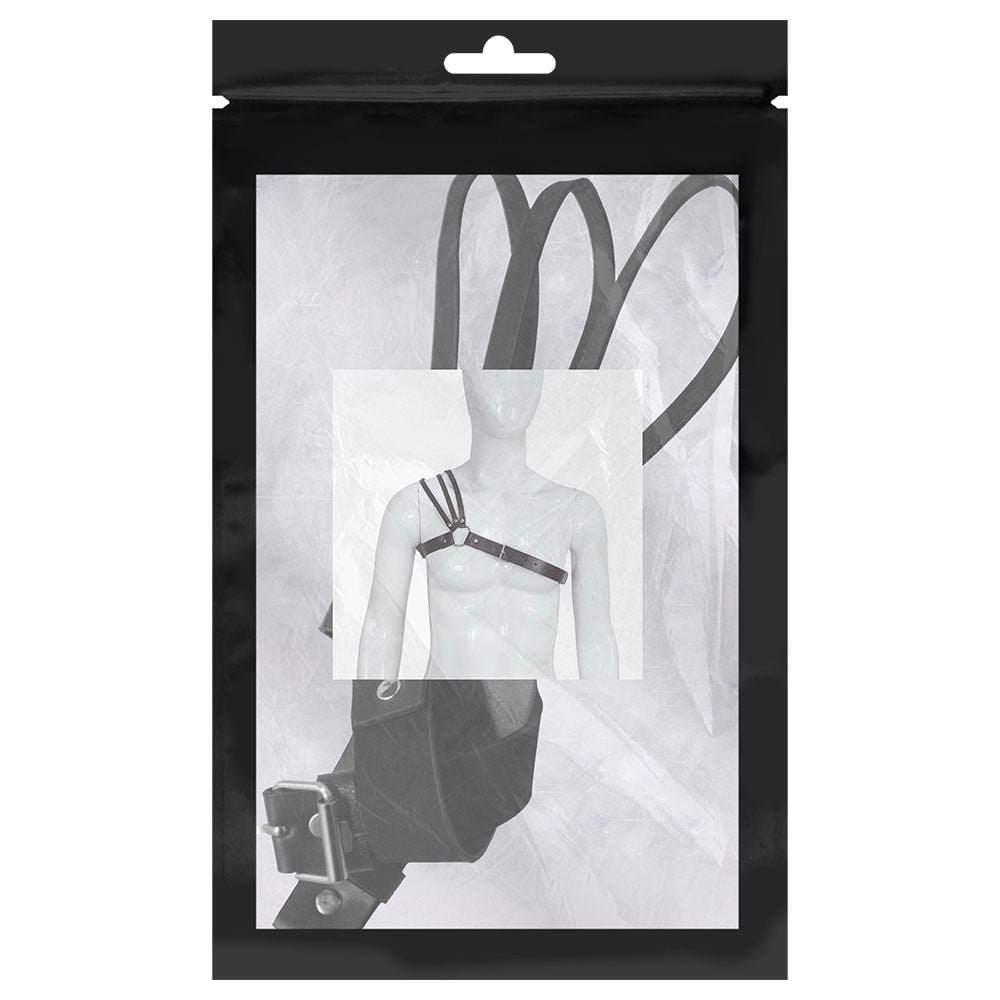 Harness Masculino Couro 5 2 X 100cm Sexy Import