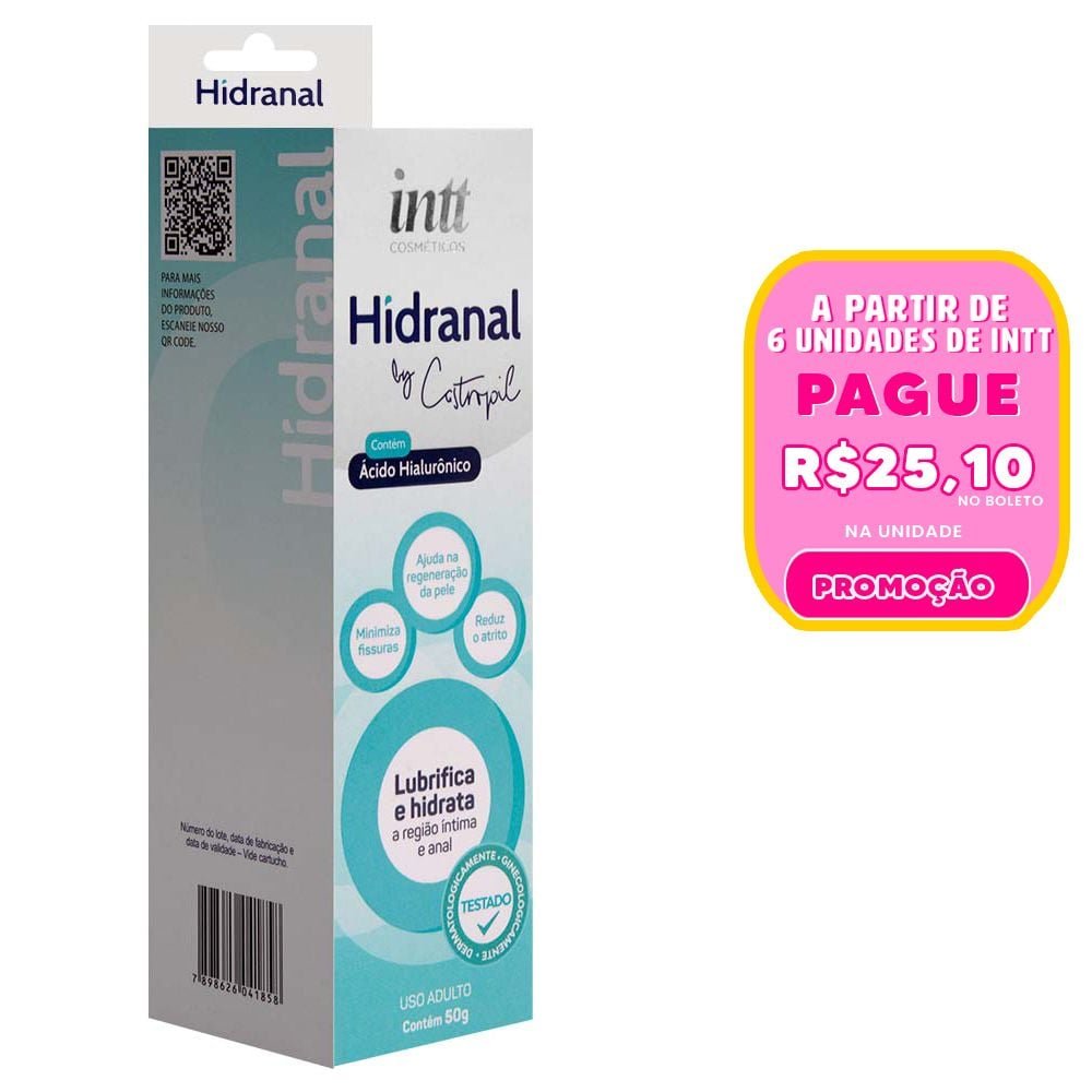 Hidranal Lubrificante íntimo By Castropil 50g Intt