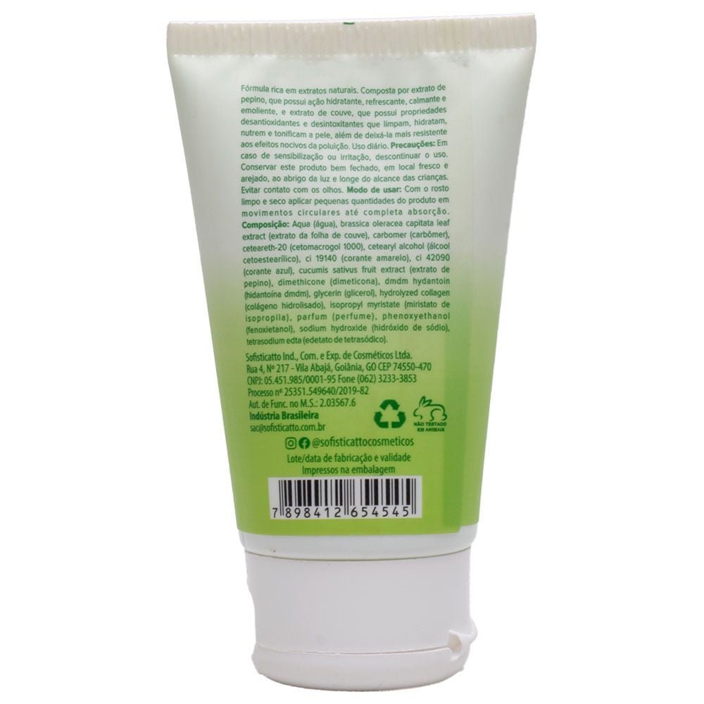 Hidratante Facial Diurno Pepino Couve 60g Sofisticatto