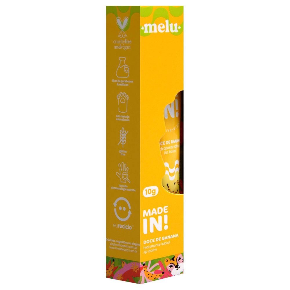 Hidratante Labial Doce De Banana Made In 10g Melu