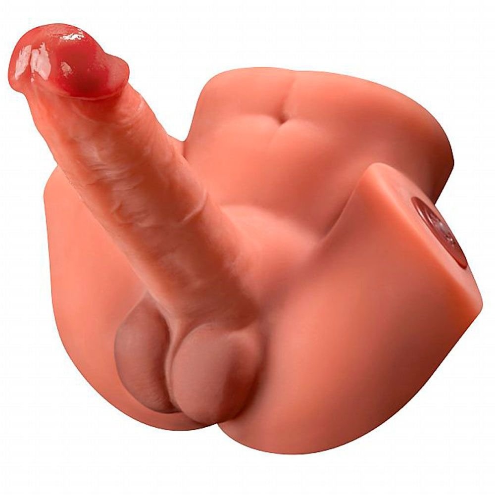 Homem Meio Corpo Cyberskin Pênis Vai E Vem Sexy Import