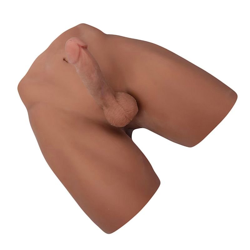 Homem Meio Corpo em CyberSkin Grande 39,0 x 31,0 cm - Pênis com Vértebra