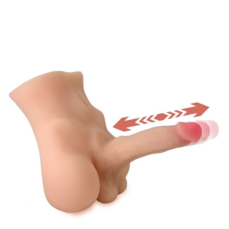 Homem Meio Corpo em CyberSkin - Pênis e Ânus com Vai e Vem