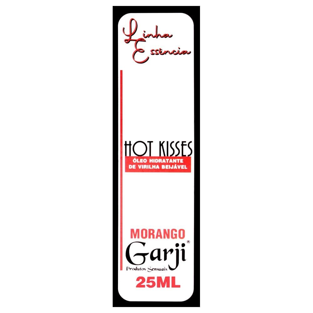 Hot Kisses óleo Hidratante Virilha Beijável 25ml Garji