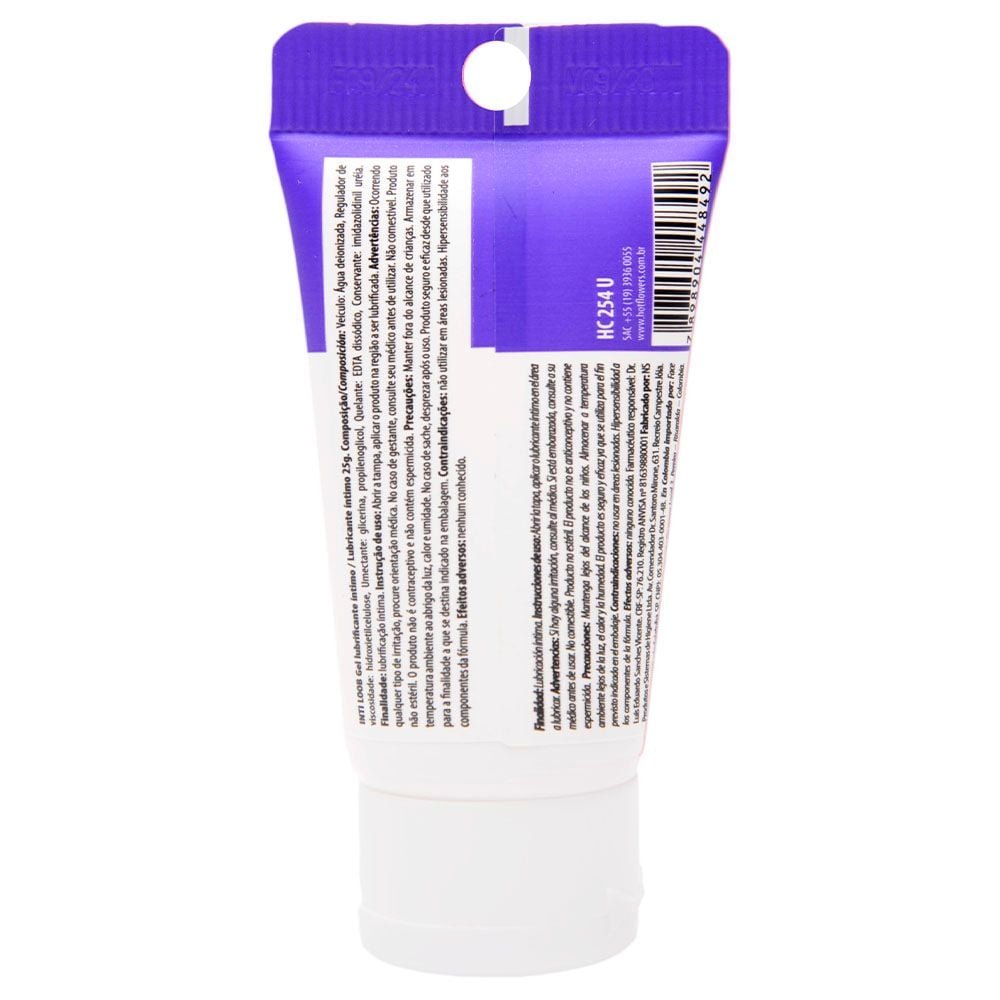 Inti Loob Lubrificante Bisnaga Lilás 25g Hot Flowers