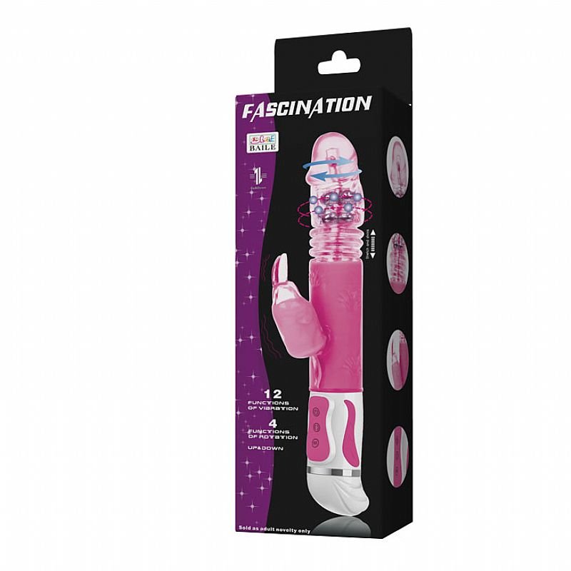 Jack Rabbit Fascination Rotativo Vai-e-Vem com Estimulador Coelhinho - 18 Funções - Baile