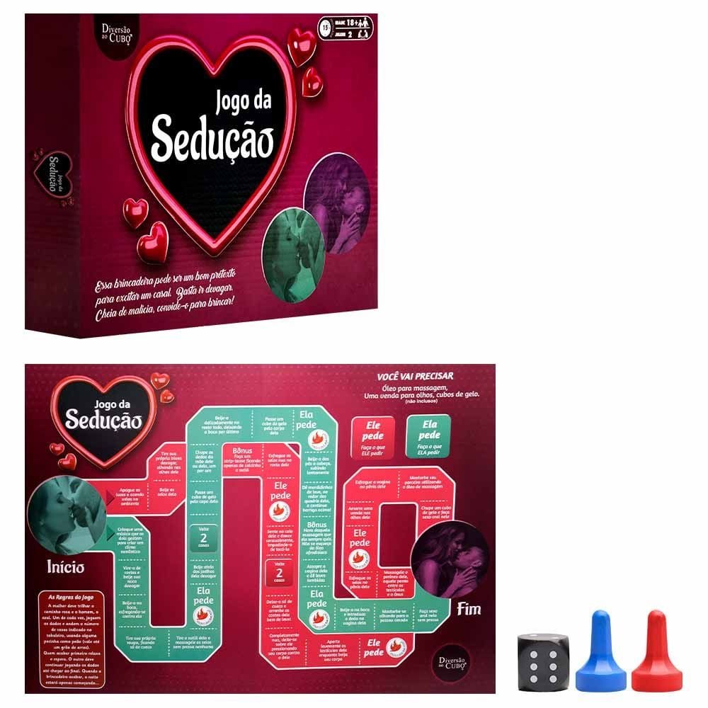 Jogo Da Sedução Tabuleiro Diversão Ao Cubo