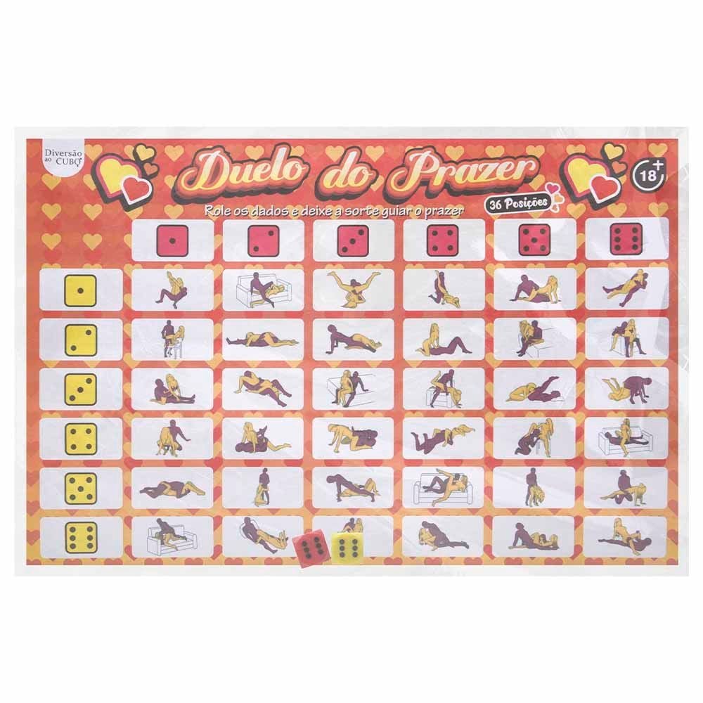 Jogo Duelo Do Prazer 36 Posições Diversão Ao Cubo