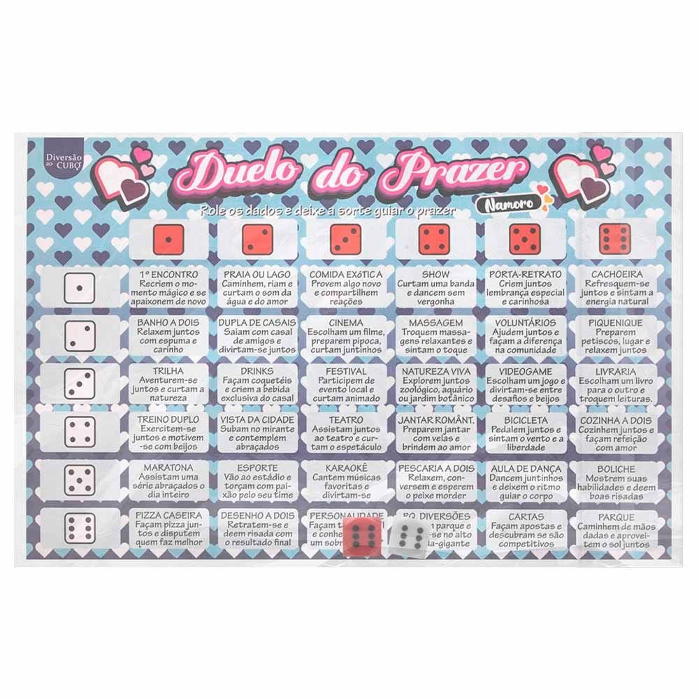 Jogo Duelo Do Prazer Namoro Diversão Ao Cubo