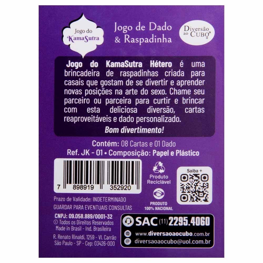 Jogo Raspadinha Kamasutra Hétero Diversão Ao Cubo