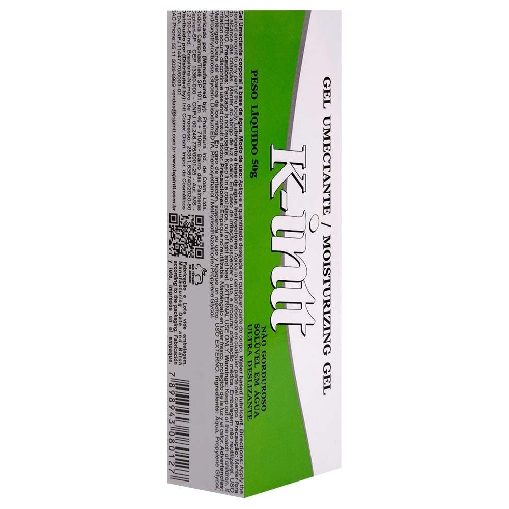 K-intt Gel Deslizante Neutro Sem Odor 50g Intt
