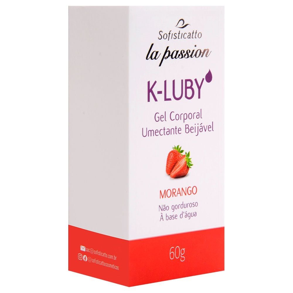 K-luby Gel Umectante Beijável Lubrificante 60g Sofisticatto