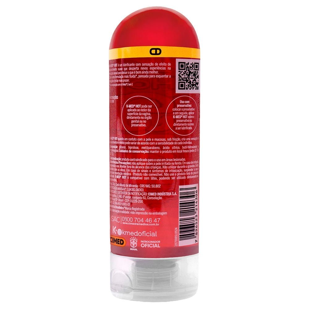 K-med Hot Lubrificante íntimo 200g Cimed