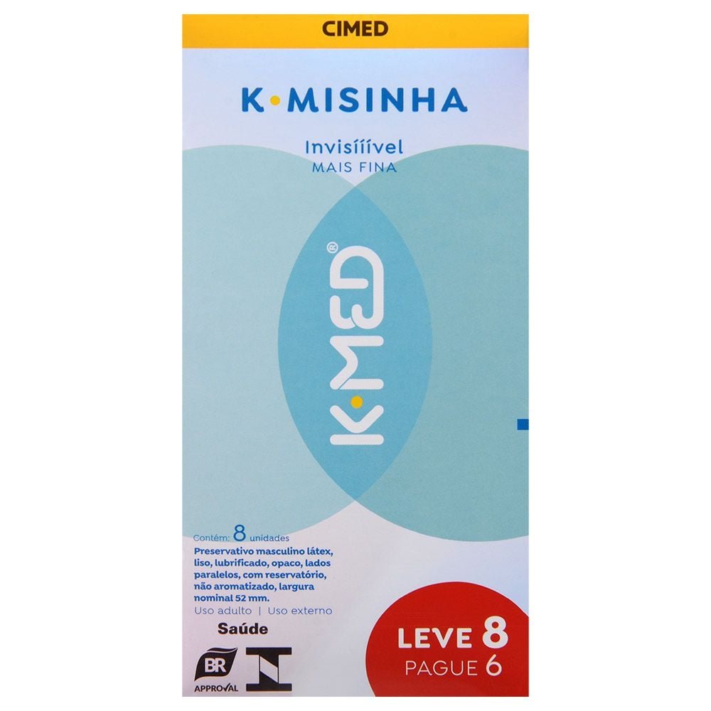 K-med K-misinha Invisível 08 Unidades Cimed