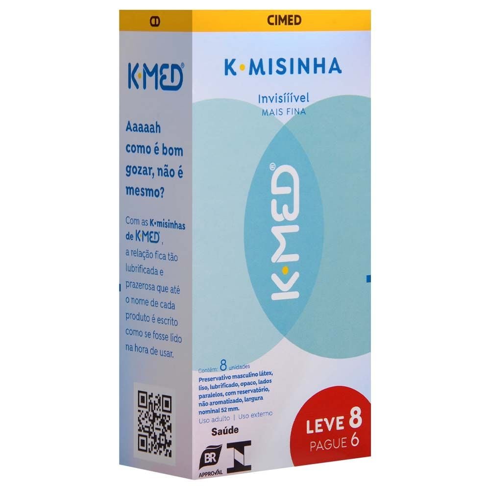 K-med K-misinha Invisível 08 Unidades Cimed