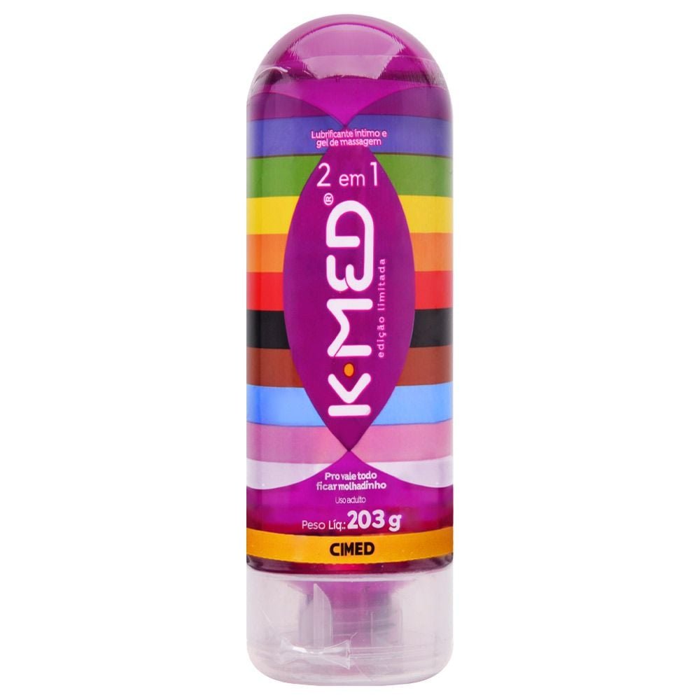 K-med Lgbtqia+ 2 Em 1 Lubrificante íntimo 203g Cimed