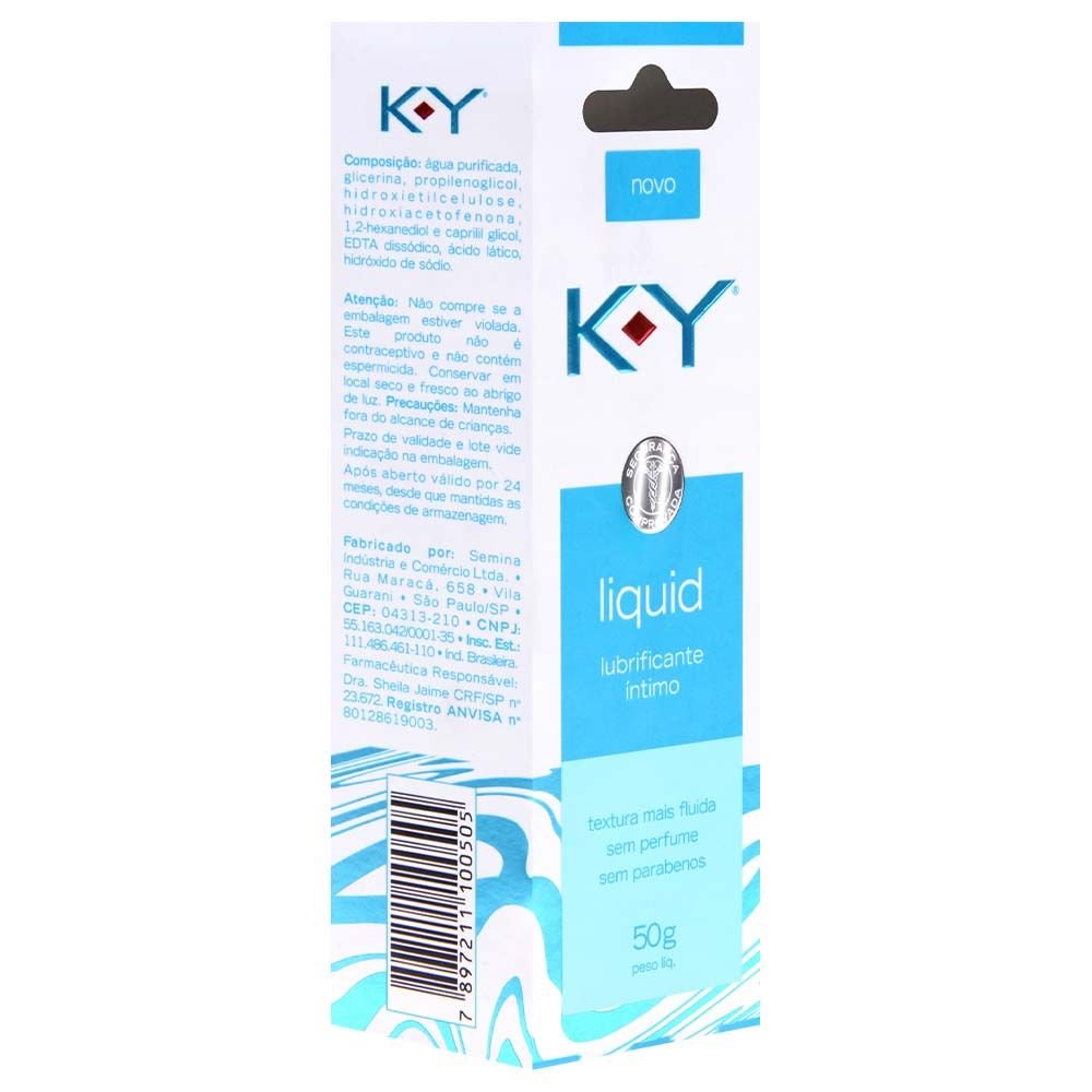 K-y Liquid Lubrificante íntimo 50g Ky