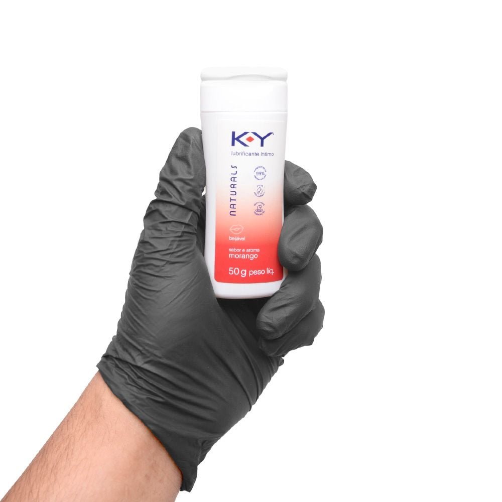 K-y Naturals Lubrificante Beijável Morango 50g Ky