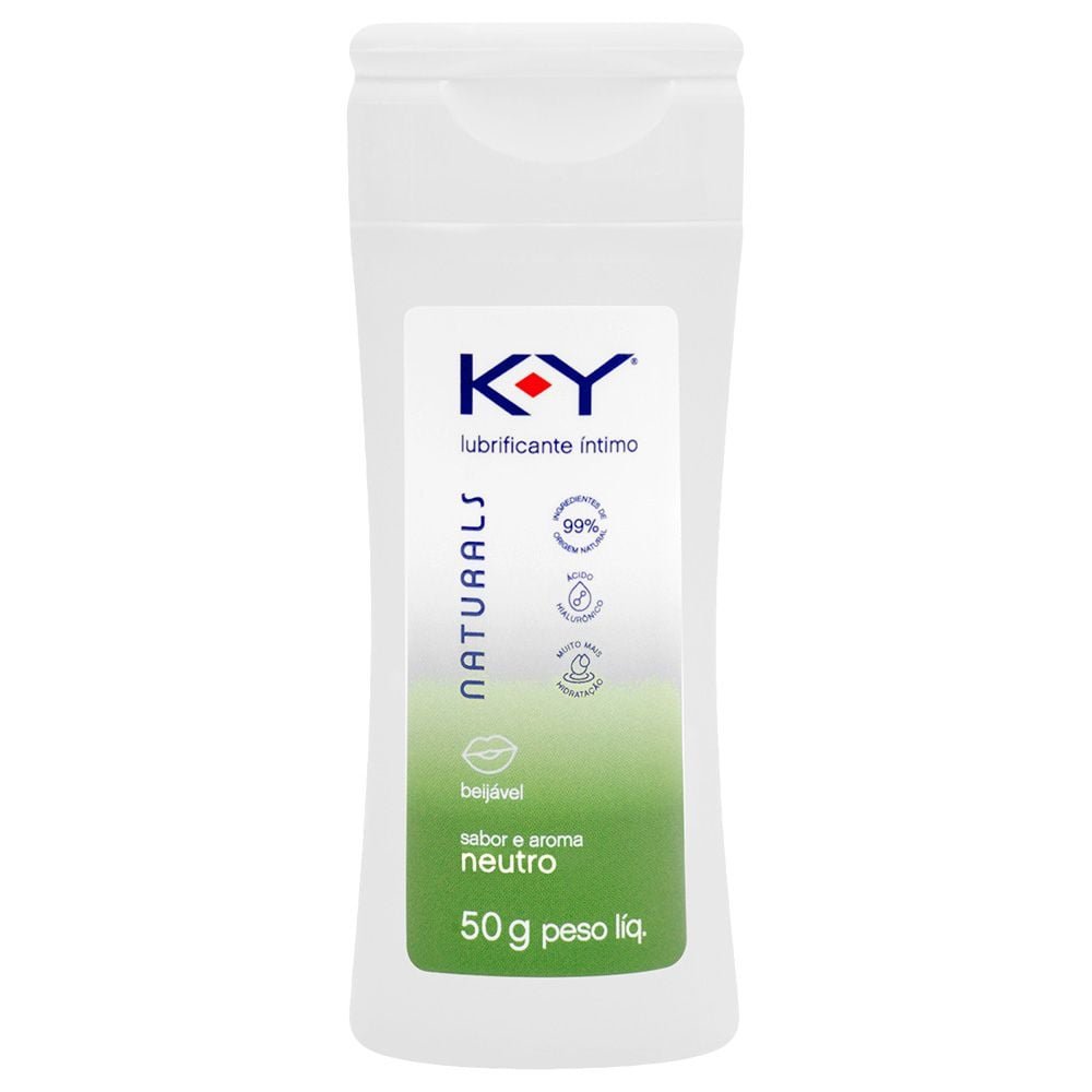 K-y Naturals Lubrificante Beijável Neutro 50g Ky
