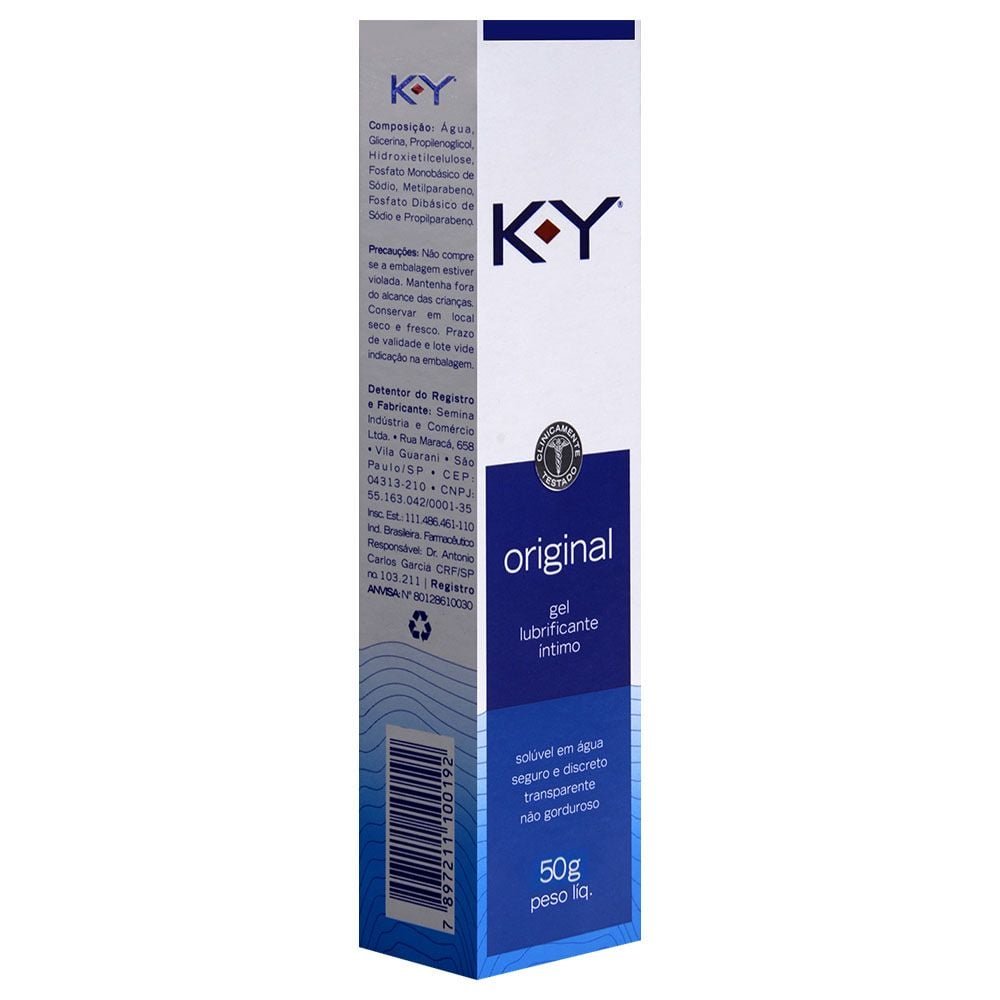 K-y Original Lubrificante Bisnaga 50g Ky