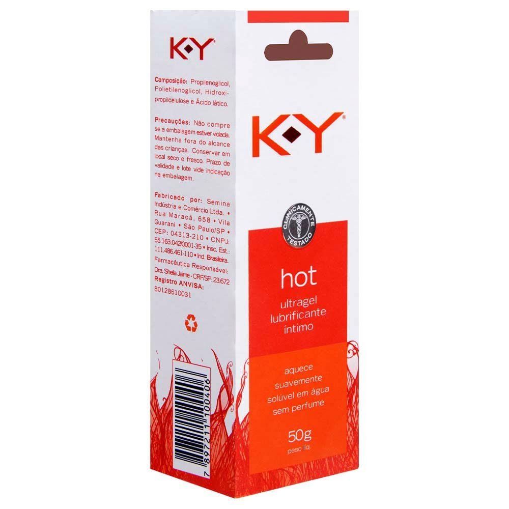 K-y Ultragel Hot Lubrificante íntimo 50g Ky