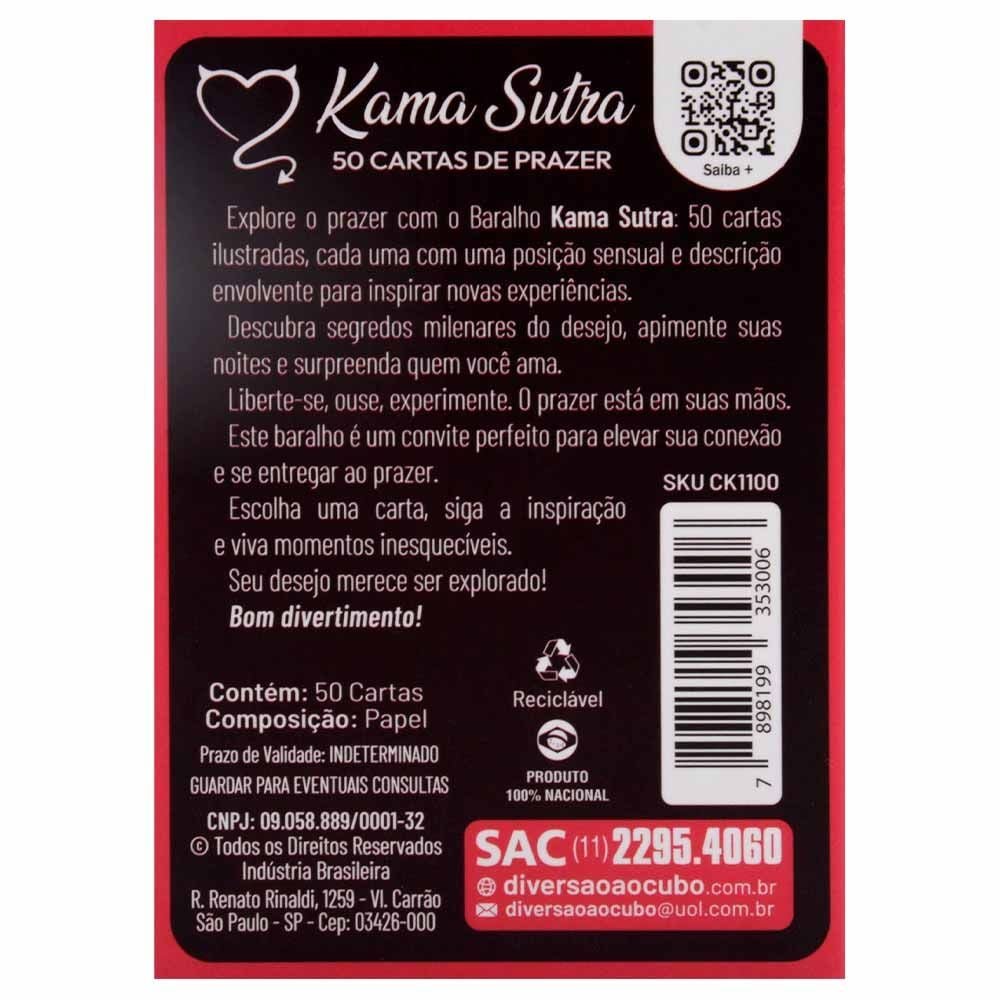 Kama Sutra 50 Cartas De Prazer Diversão Ao Cubo