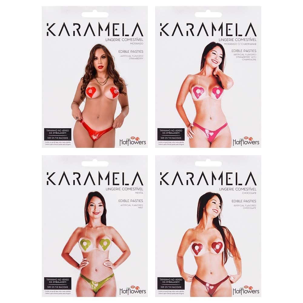 Karamela Conjunto Comestível G Hot Flowers