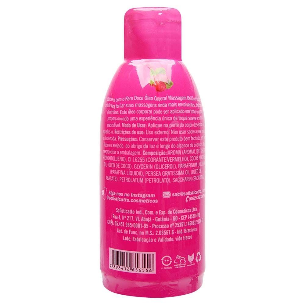 Kero Doce óleo Massagem Beijável 100ml Sofisticatto