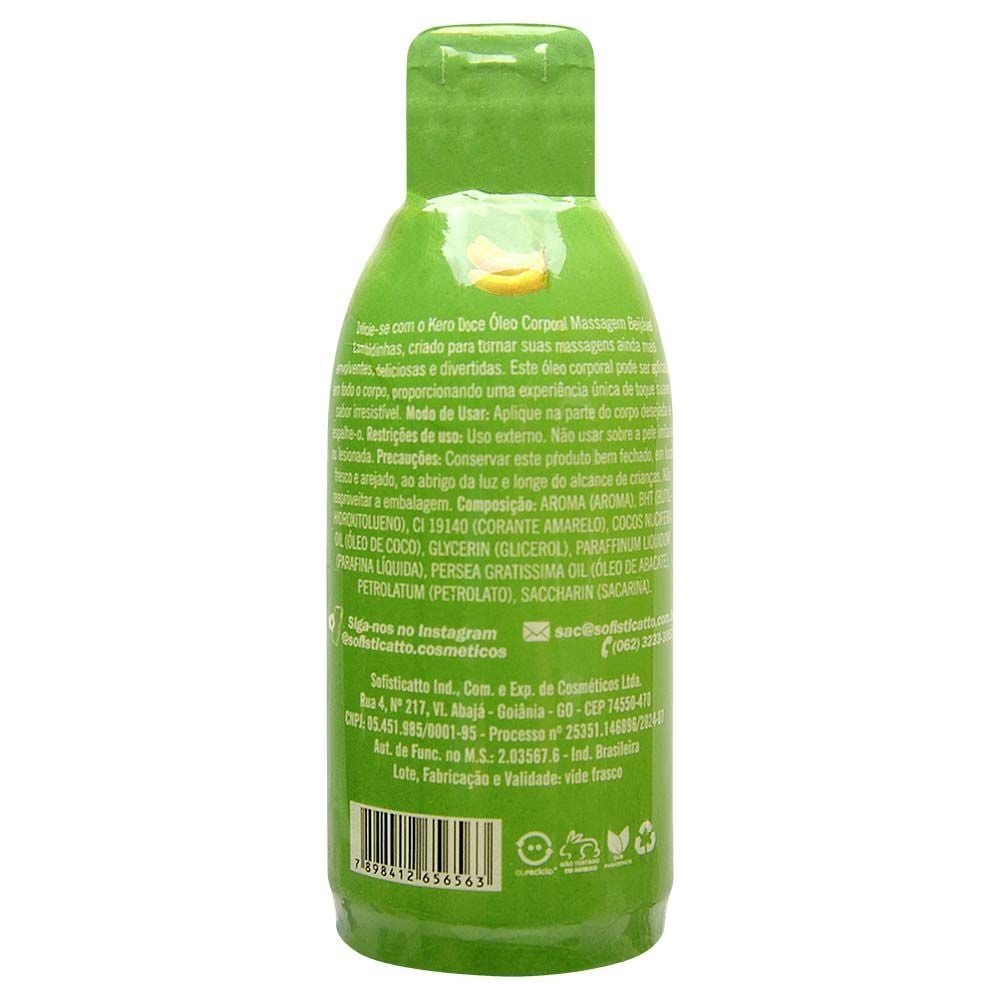 Kero Doce óleo Massagem Beijável 100ml Sofisticatto