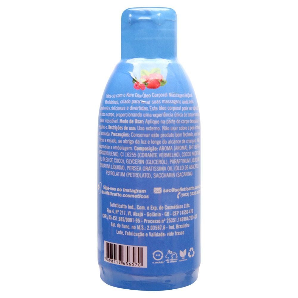 Kero Doce óleo Massagem Beijável 100ml Sofisticatto