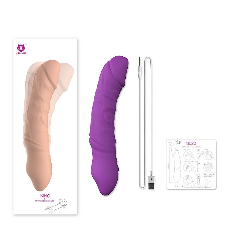 King Vibrador Feminino em Formato de Pênis - S-Hande - Pink