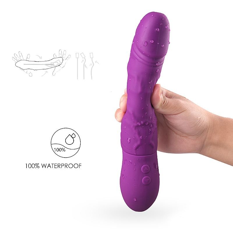 King Vibrador Feminino em Formato de Pênis - S-Hande - Roxo