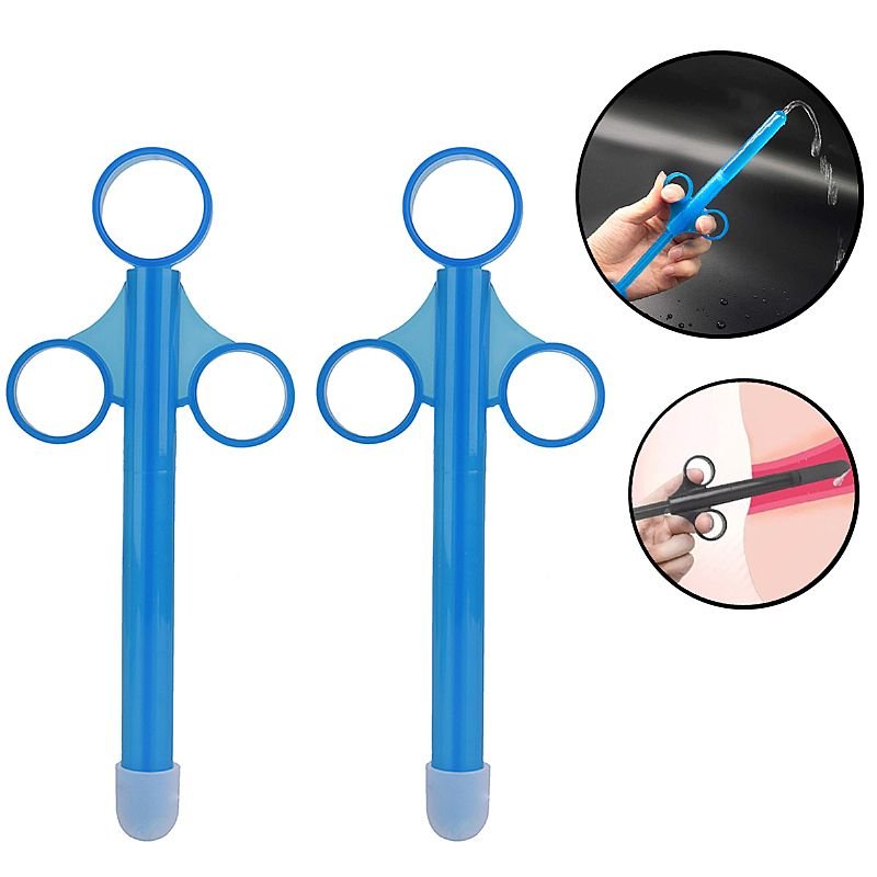 Kit 2 - Seringa Aplicadora de Lubrificante - Azul