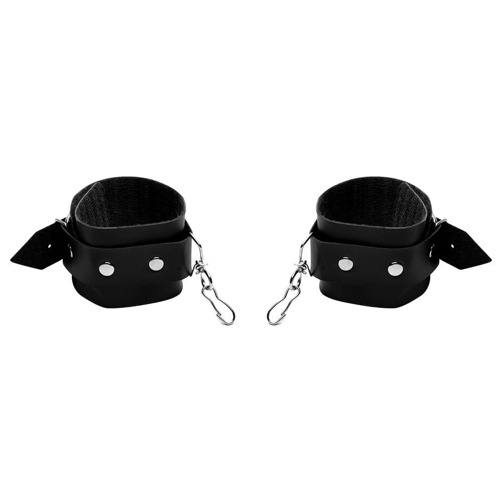 Kit Algema Bracelete E Chicote Couro Sado êxtase