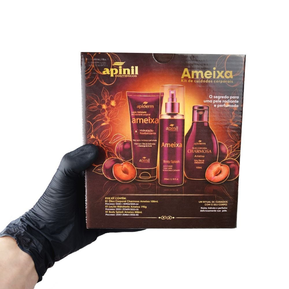 Kit Ameixa Ritual De Cuidados 03 Itens Apinil