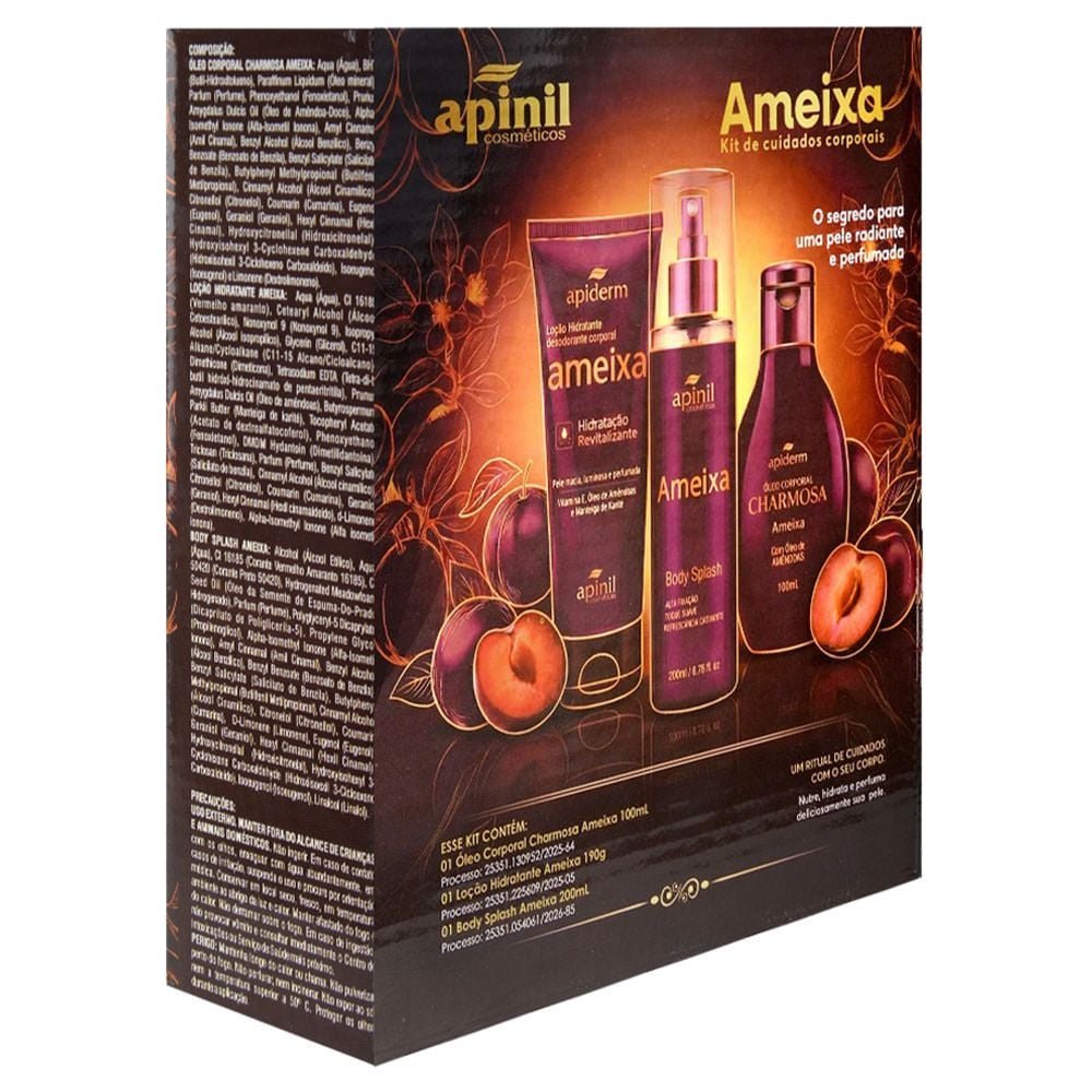 Kit Ameixa Ritual De Cuidados 03 Itens Apinil