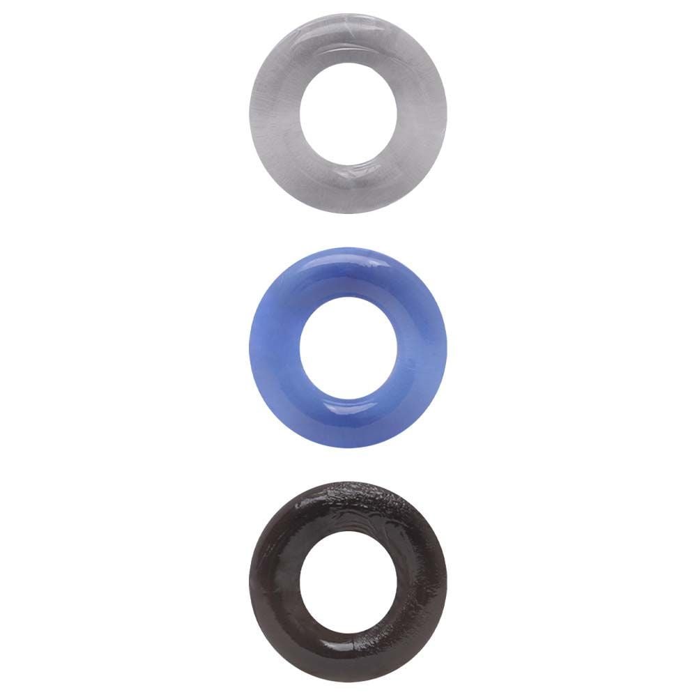 Kit Anel Peniano 3 Cores 3,7cm Sexy Import