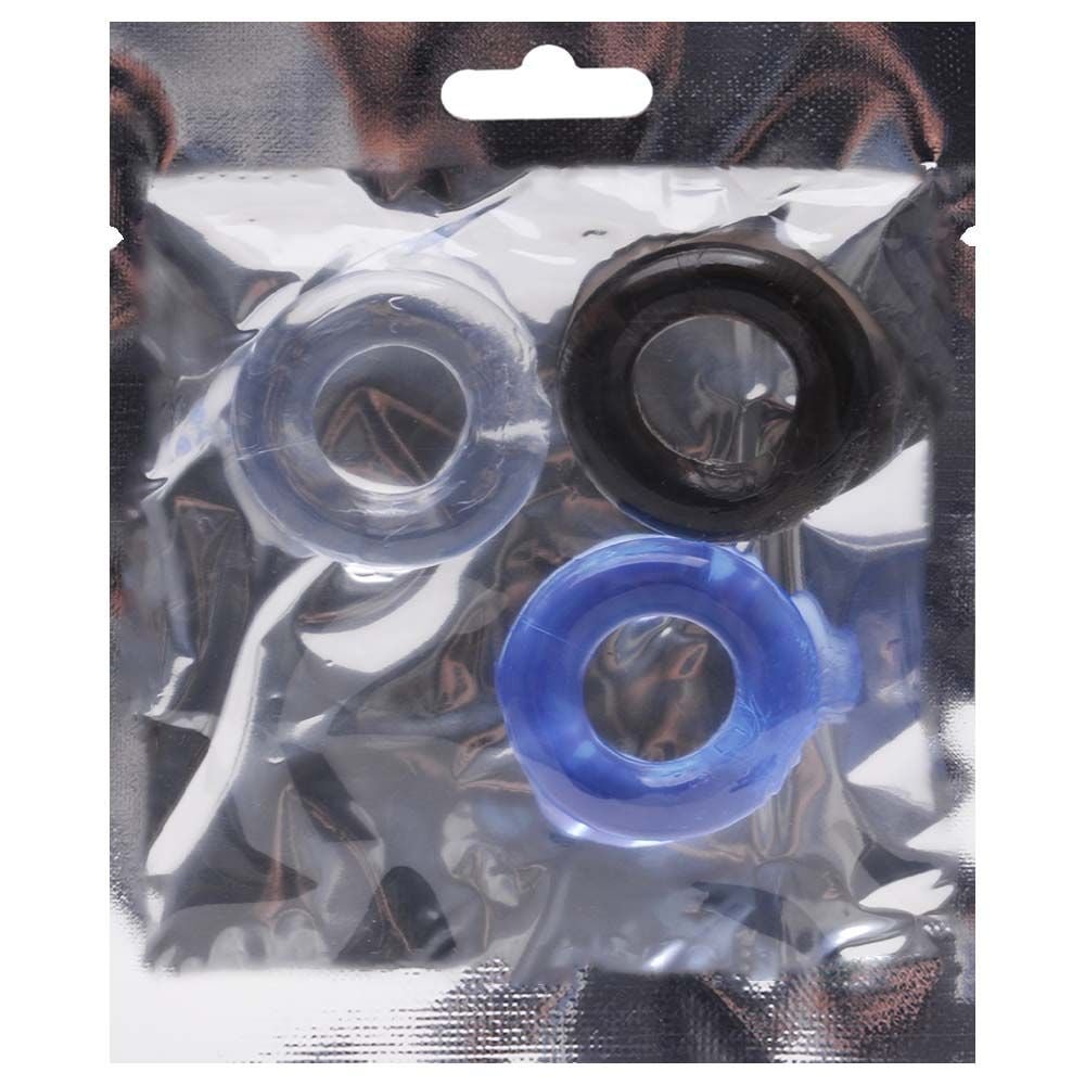 Kit Anel Peniano 3 Cores 3,7cm Sexy Import