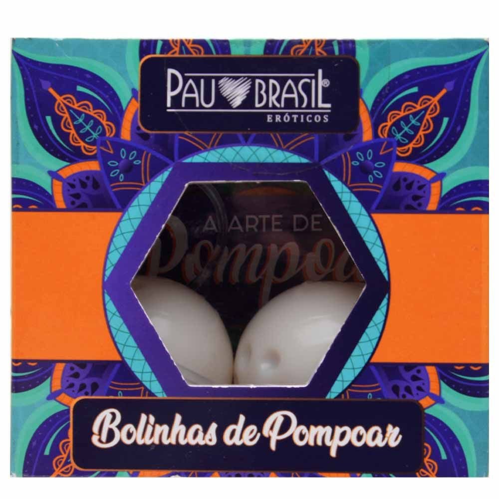 Kit Bolinha De Pompoar 02 Unidades Pau Brasil