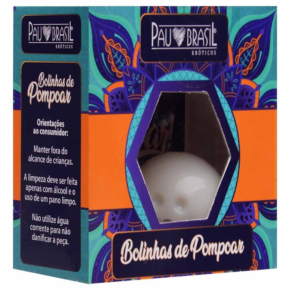 Kit Bolinha De Pompoar 02 Unidades Pau Brasil