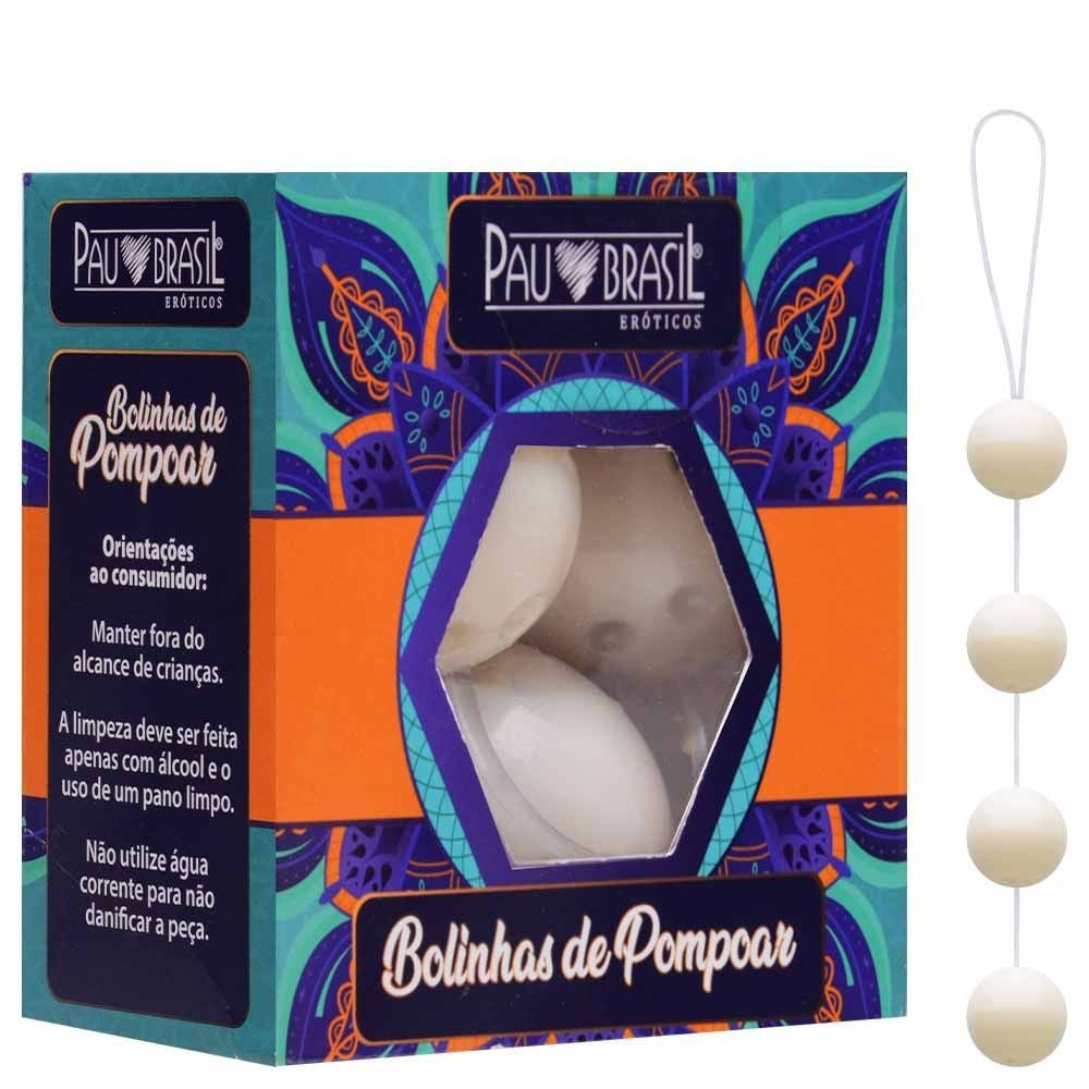 Kit Bolinha De Pompoar 04 Unidades Pau Brasil