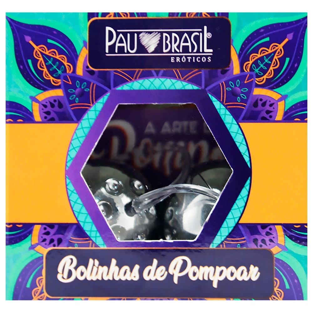 Kit Bolinha De Pompoar Cromada 02 Unidades Pau Brasil