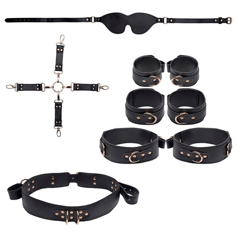 Kit Bondage 6 Itens Restrições Cruzada Youvibe Vipmix