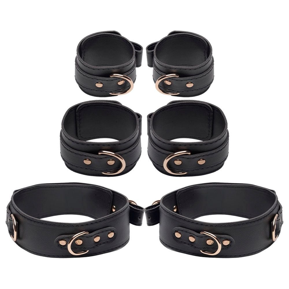 Kit Bondage 6 Itens Restrições Cruzada Youvibe Vipmix
