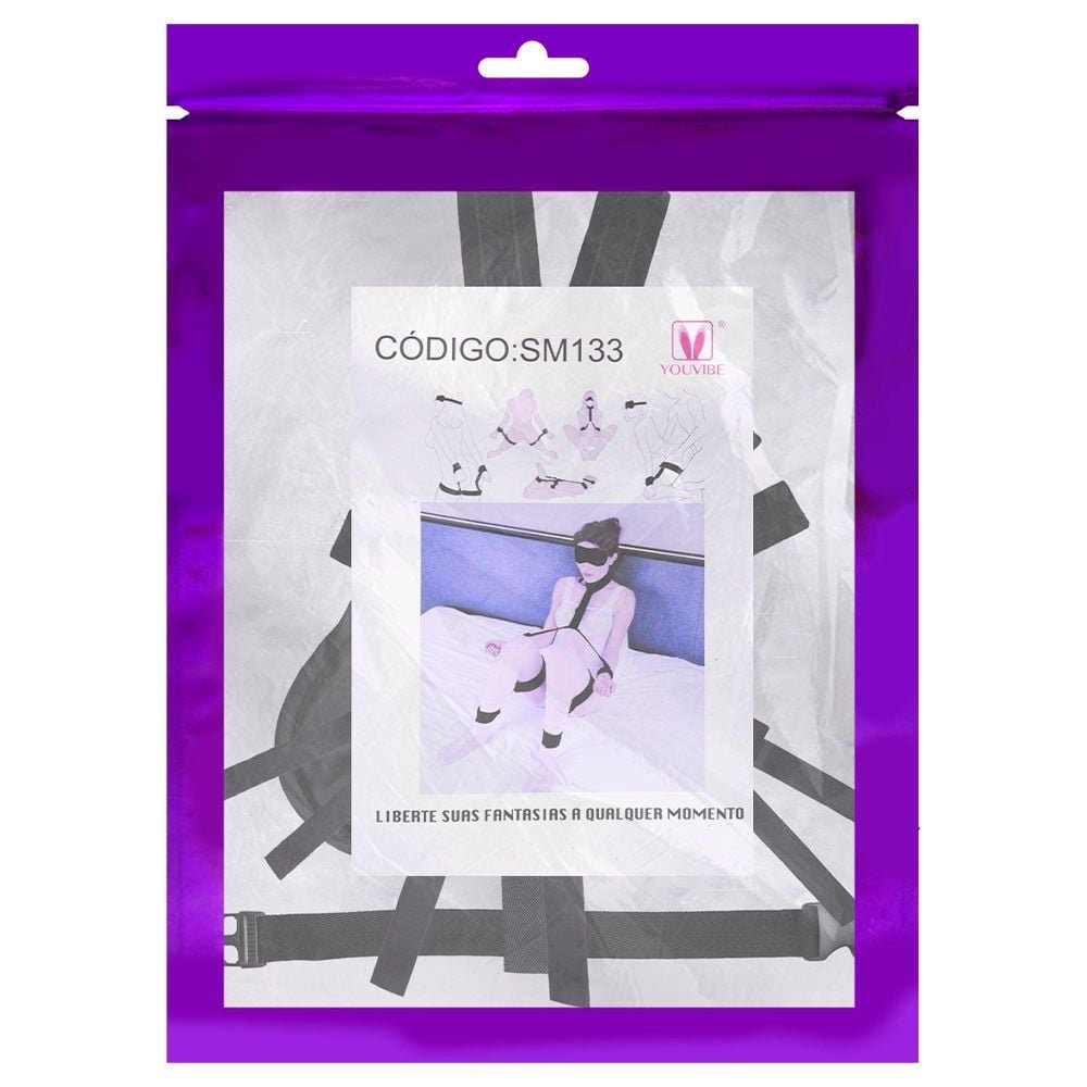 Kit Bondage Algemas Ajustáveis Sado Youvibe Vipmix