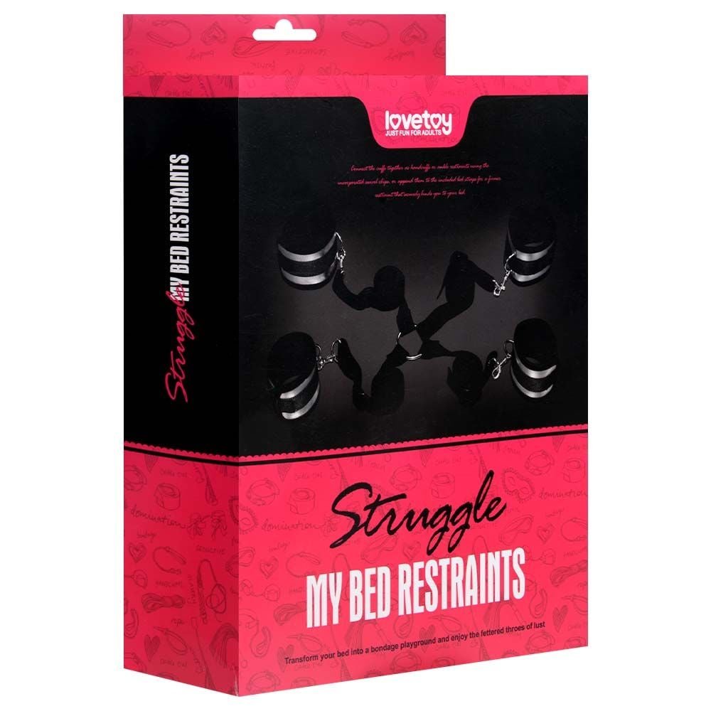 Kit Bondage Amarras Struggle My Bed Lovetoy Vipmix