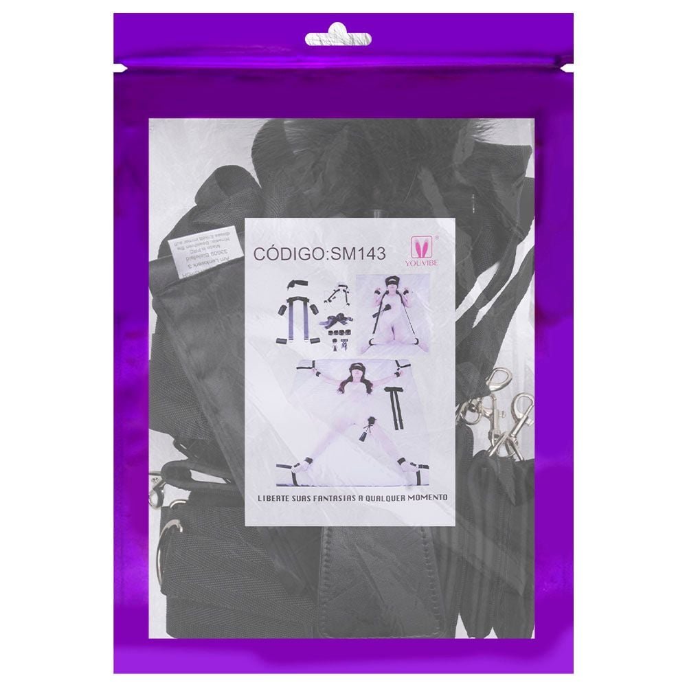 Kit Bondage Cama Algemas Ajustáveis Youvibe Vipmix