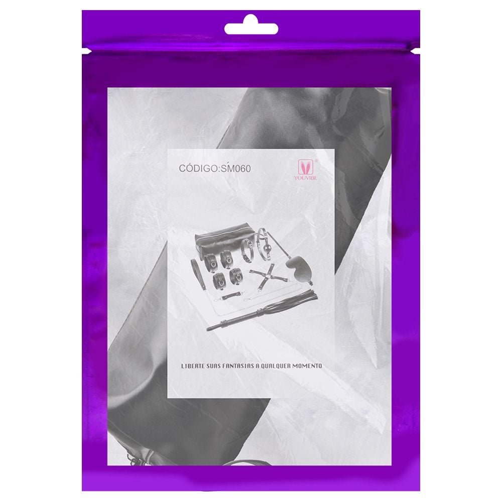 Kit Bondage Com Bolsa 8 Itens Youvibe Vipmix