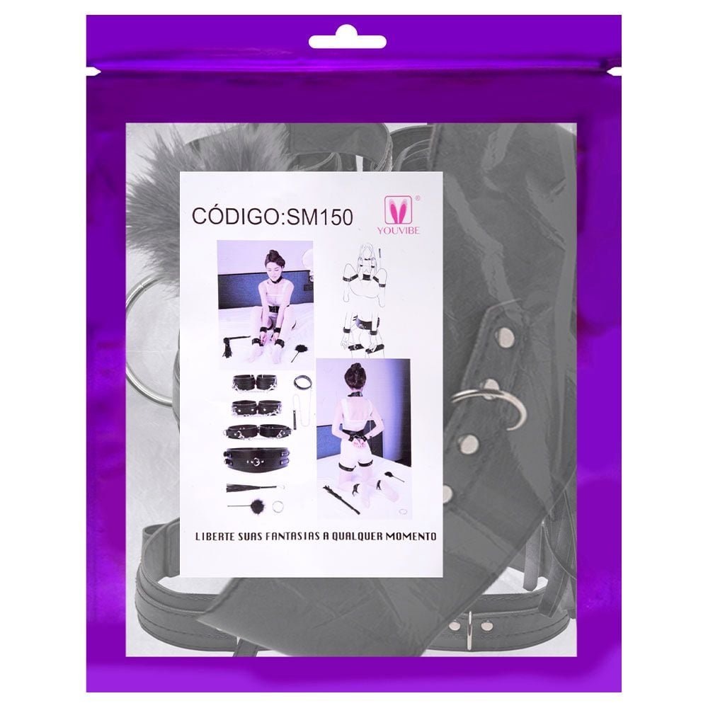 Kit Bondage Conjunto De Harness Youvibe Vipmix