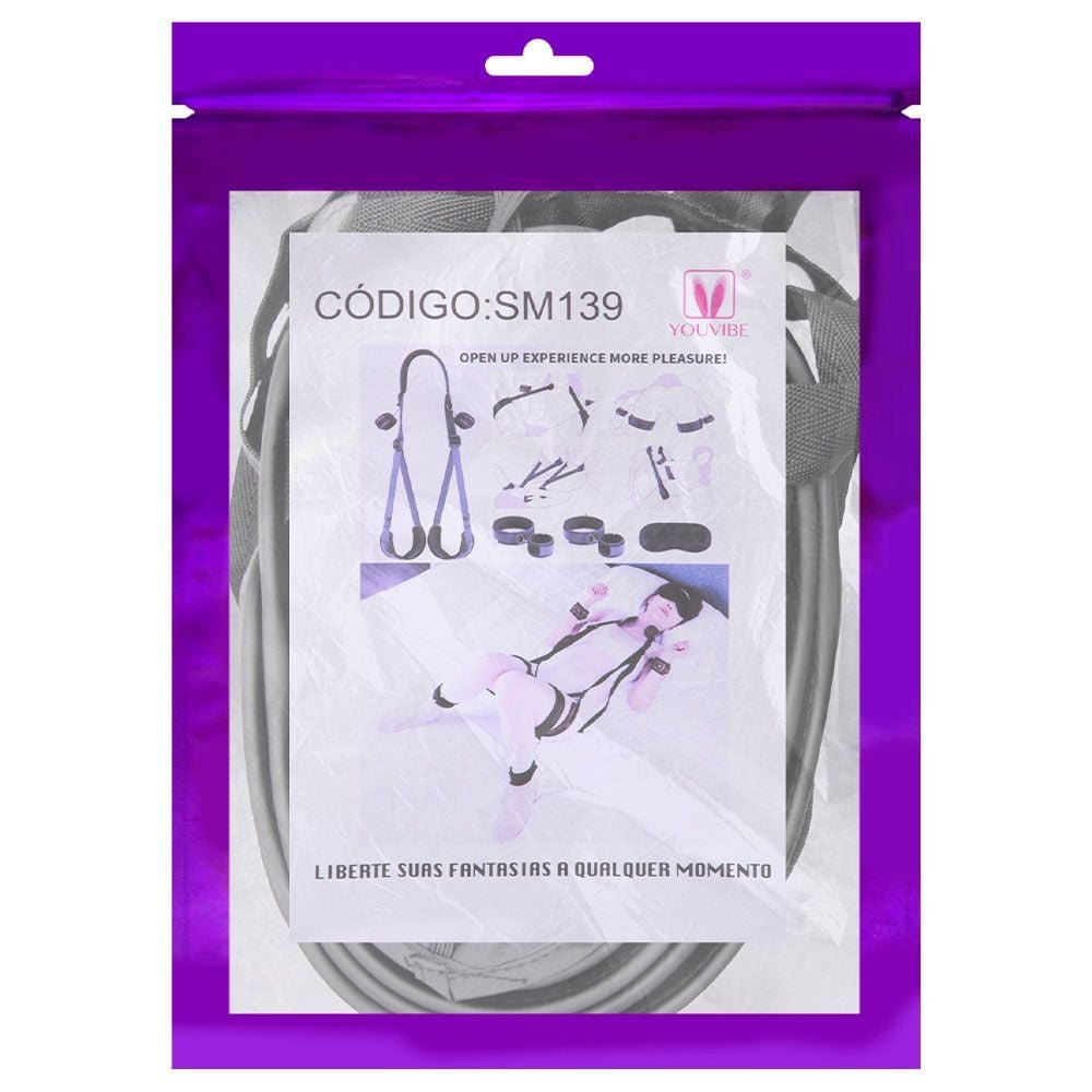 Kit Bondage Luxo Restrição Sado Youvibe Vipmix
